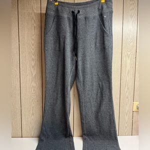 Calvin Klein Performance Womens pants Size L Gray Premium Thermal Wide Leg